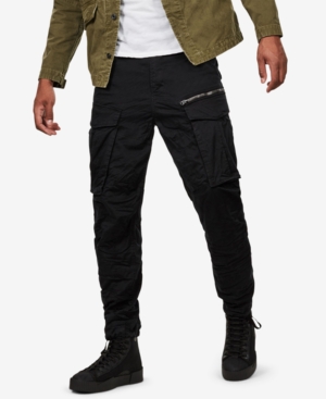 G-Star G-STAR Men Rovic Zip 3D Regular Tapered Pants Black Size 29-30