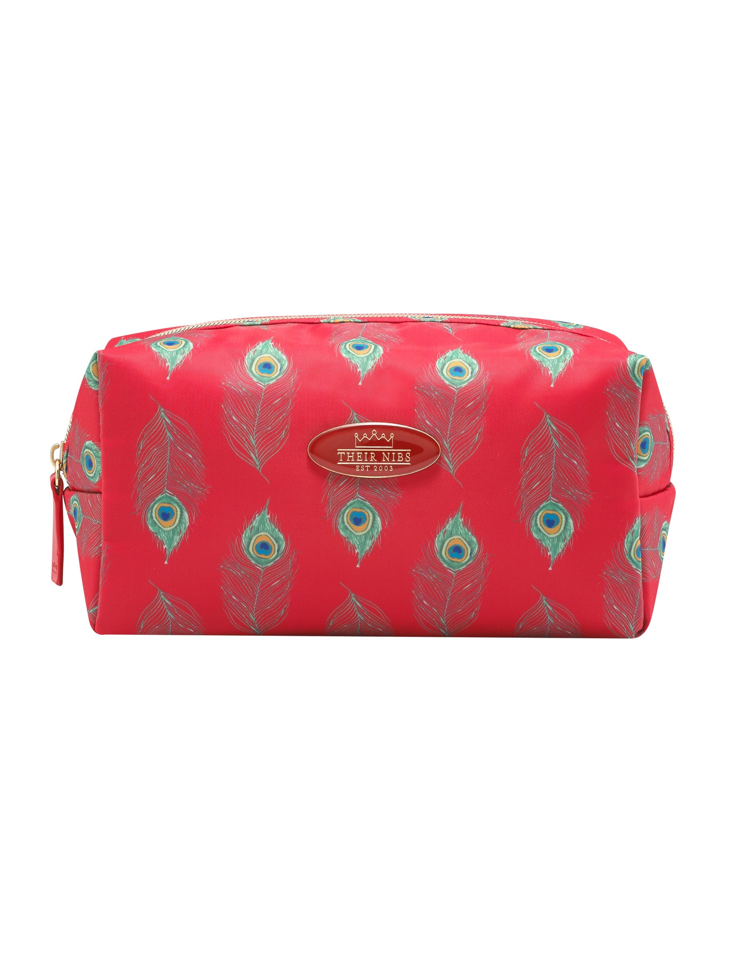Their Nibs Their Nibs, Cosmetic Bag Red Peacock, 20 X 12 X 10cm
