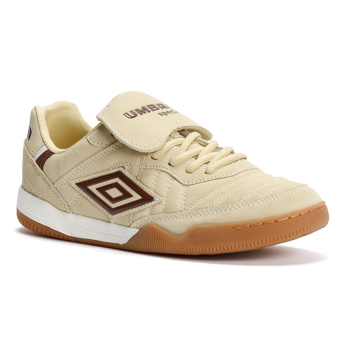 Umbro Speciali TR Suede Cream/Dark Brown/White Trainers - image 2