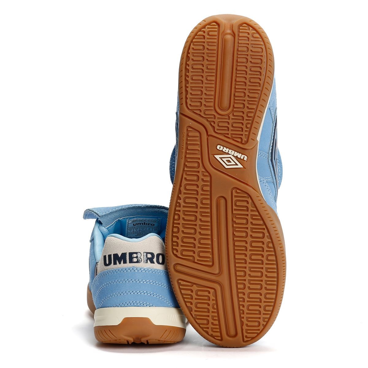Umbro Speciali TR Suede Vista Blue/Dark Navy/White Sand Trainers - image 4