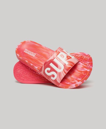 Superdry Veined Vegan Pool Slides for Girls Superdry