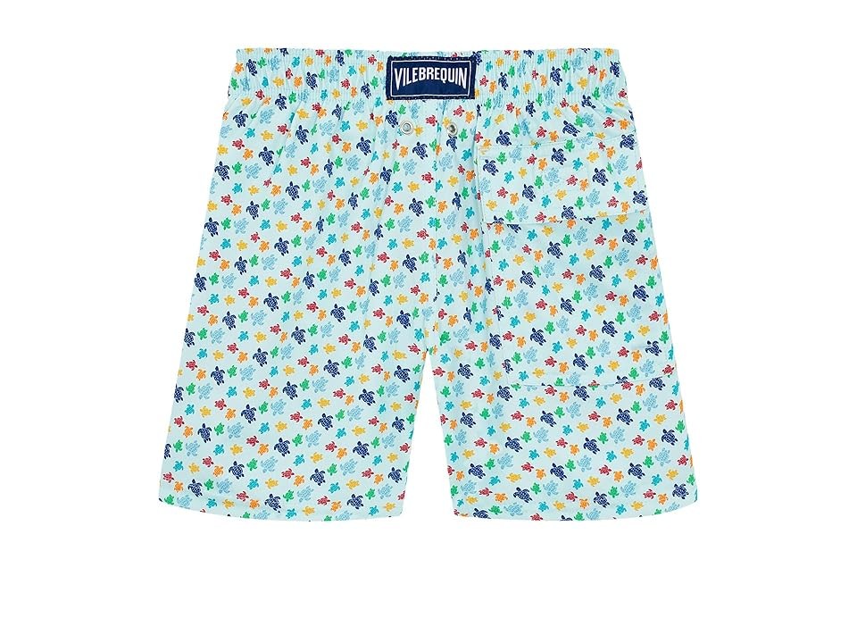Vilebrequin Boys Stretch Swim Shorts Micro Ronde Des Tortues Rainbow - Jirise - Blue - Size 10 - image 2
