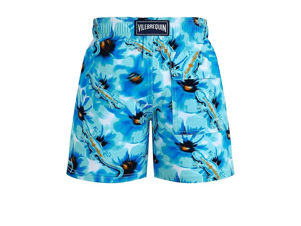 Vilebrequin - Boys Stretch Swim Shorts Poppies And Geckos - Swimwear - Jirise - Blue - Size 4 - image 2
