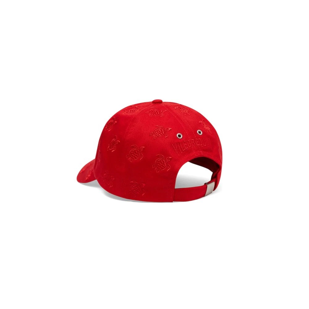 Vilebrequin Embroidered Cap Turtles All Over - Castle - Red - Size OSFA - image 2