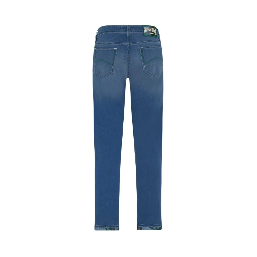Vilebrequin Men 5-pockets Denim Pants Palms Offset - Gbetta18 - Blue - Size 33 - image 2