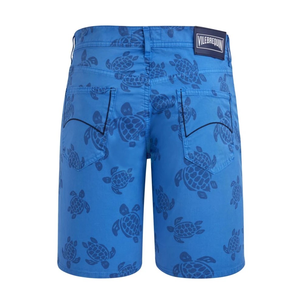 Vilebrequin - Men Bermuda Shorts Resin Print Ronde Des Tortues - Bermuda - Garonne - Blue - Size 35 - image 2