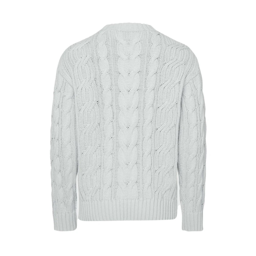 Vilebrequin - Men Cable-knit Cotton Sweater - Pullover - Philippe - White - Size M - image 2