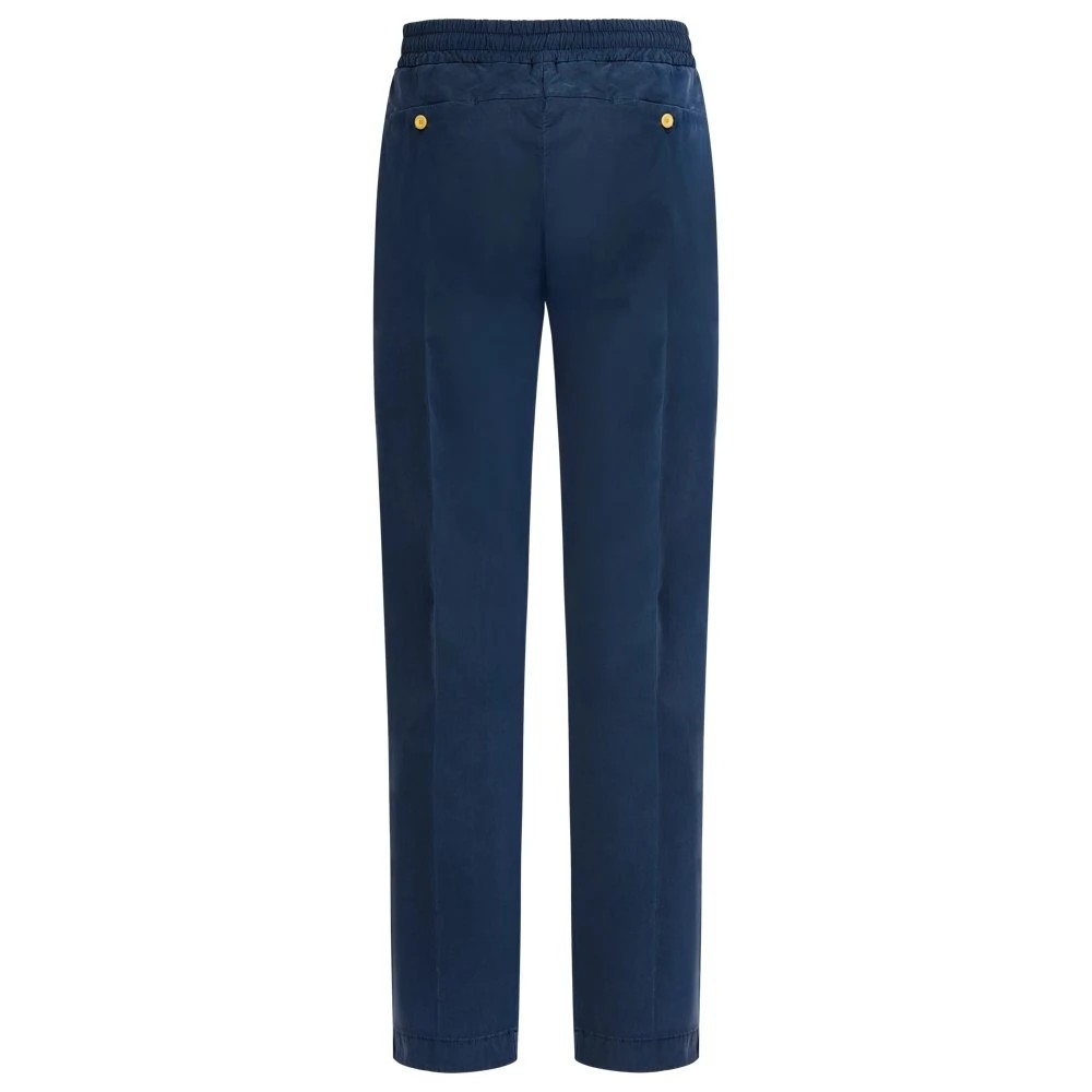 Vilebrequin - Men Cotton And Tencel Elastic Waist Pants Solid - Jeans - Clemence - Blue - Size 36 - image 2