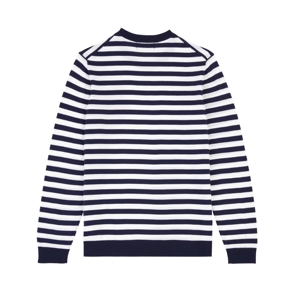 Vilebrequin Men Cotton Crewneck Striped Sweater - Porcros - Blue - Size L - image 2