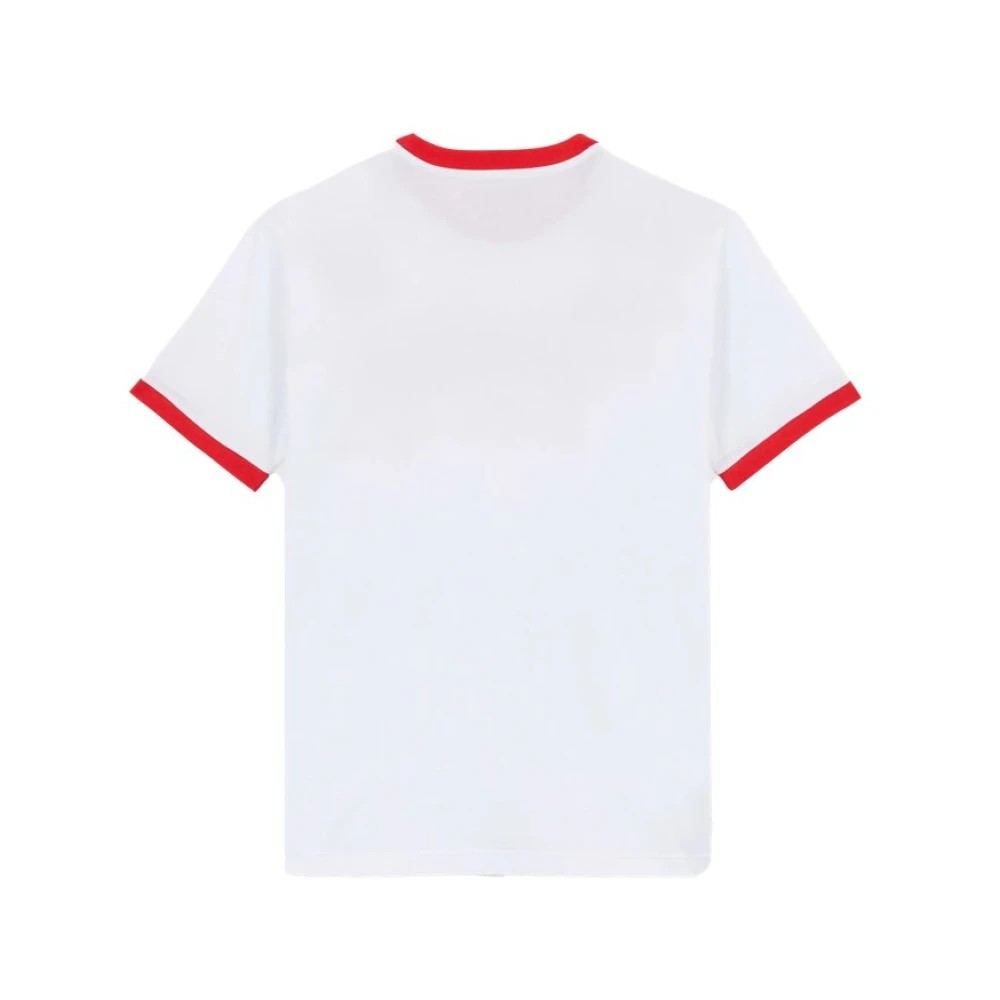 Vilebrequin - Men Cotton Light Jersey T-shirt Bicolor Logo - Tee Shirt - Partisol - Red - Size M - image 2