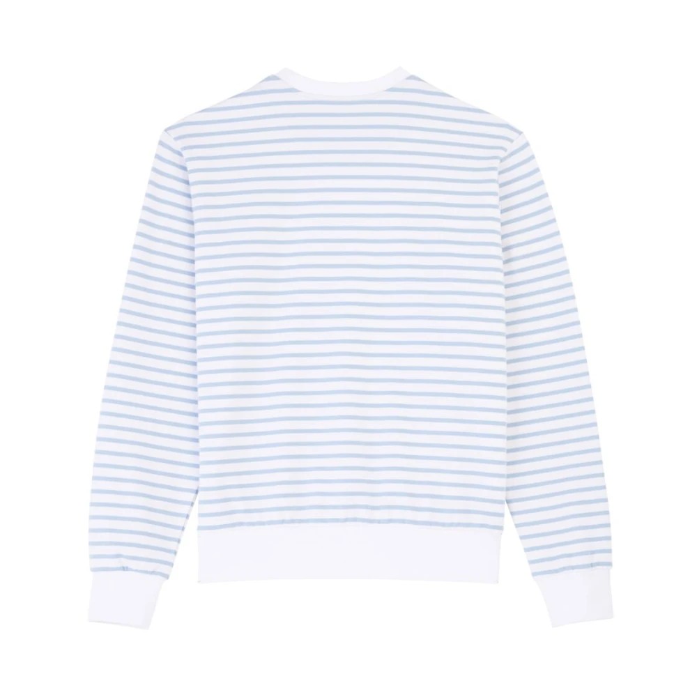 Vilebrequin - Men Cotton Striped Crewneck Sweatshirt - Sweater - Jorasses - Blue - Size XXXL - image 2