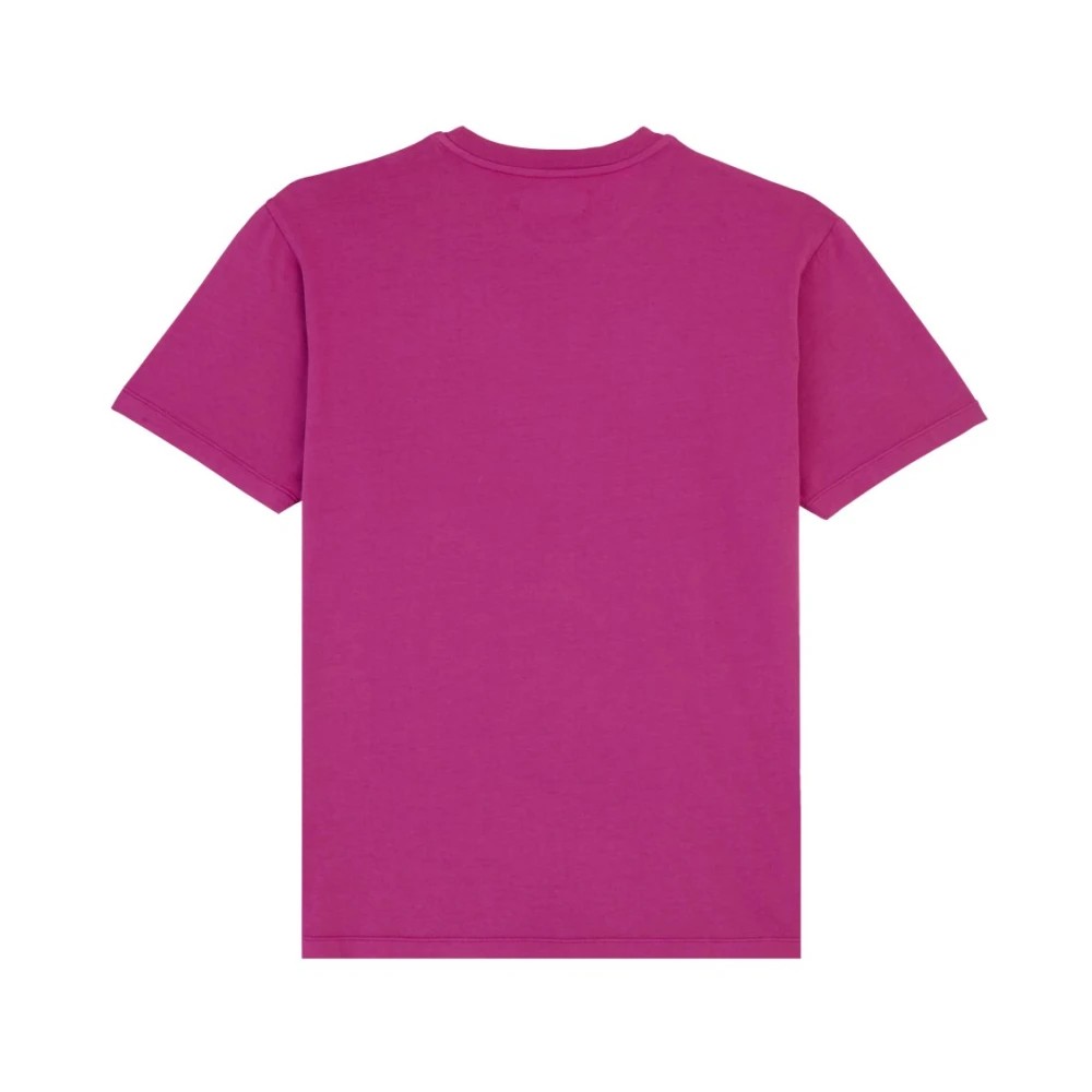 Vilebrequin - Men Cotton T-shirt Printed Turtle Logo - Tee Shirt - Portisol - Red - Size L - image 2