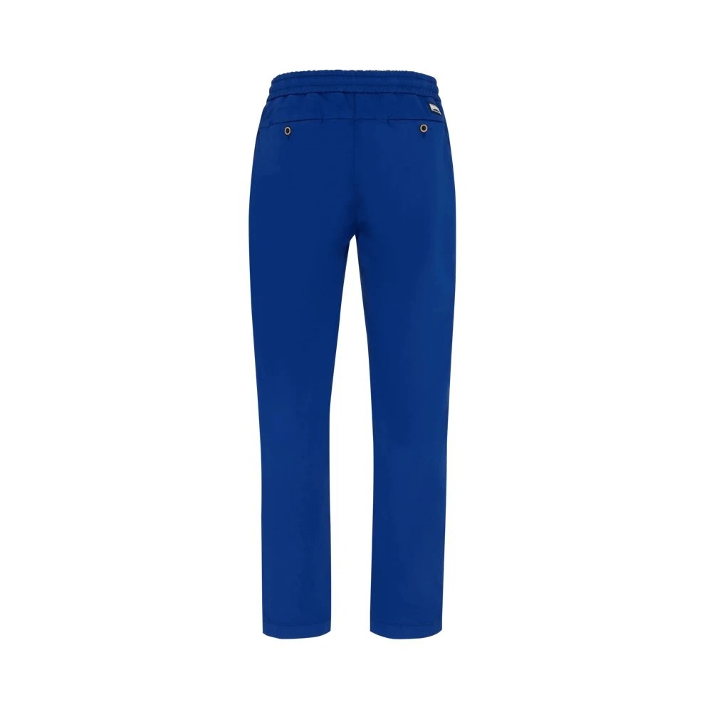 Vilebrequin Men Elastic Waist Cotton Pants Solid - Clemence - Blue - Size 30 - image 2