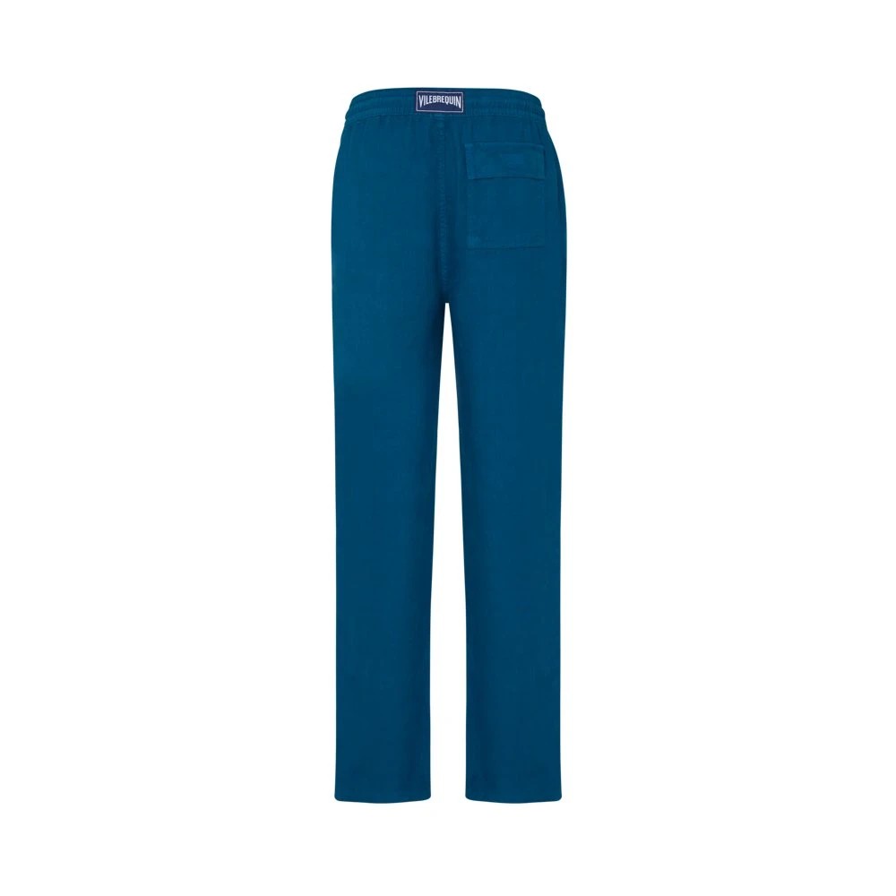 Vilebrequin Men Linen Comfort Pants Solid - Pacha - Blue - Size XL - image 2