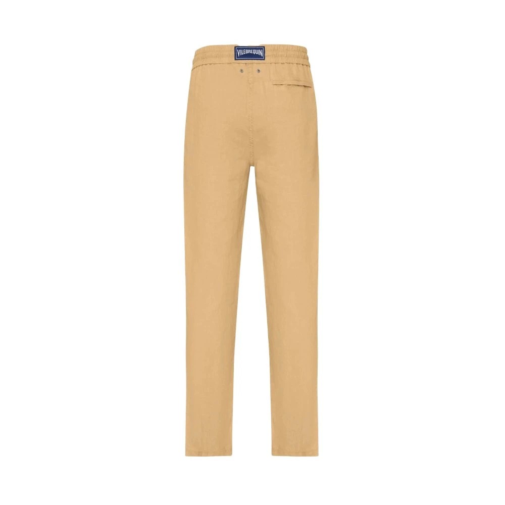 Vilebrequin - Men Linen Pants Regular Fit Natural Dye - Pant - Parc - Brown - Size XXL - image 2