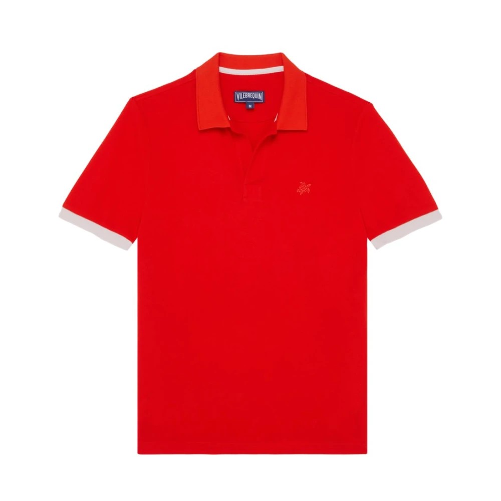 Solid pink organic cotton pique polo shirt with a classic collar, short sleeves, and a small embroidered logo on the chest, available in size XXL.