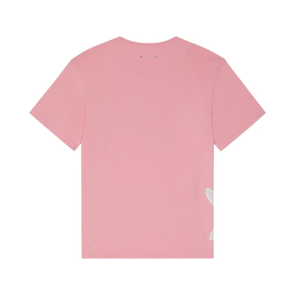 Vilebrequin - Men Organic Cotton T-shirt Placed Starlettes - Tee Shirt - Tareck - Pink - Size XL - image 2