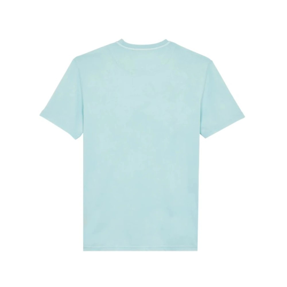 Vilebrequin Men Solid Organic Cotton T-shirt Natural Colors - Titan - Blue - Size M - image 2