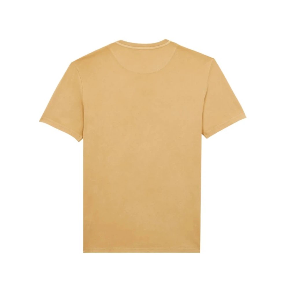 Vilebrequin Men Solid Organic Cotton T-shirt Natural Colors - Titan - Brown - Size XXL - image 2