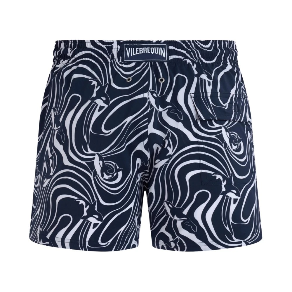 Vilebrequin - Men Stretch Short Swim Shorts Orcas - Swimwear - Monrise - Blue - Size M - image 2