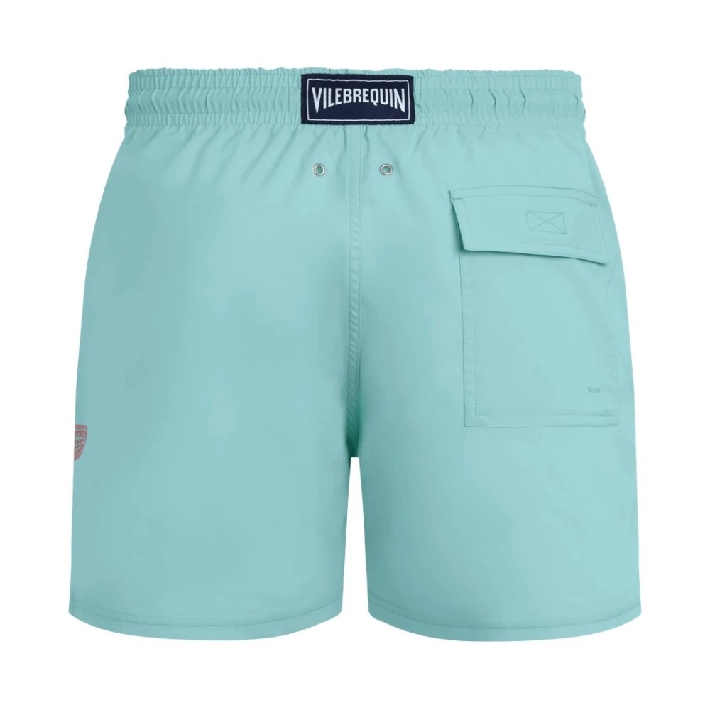 Vilebrequin - Men Stretch Short Swim Shorts Placed Starlettes - Swimwear - Monrise - Green - Size M - image 2