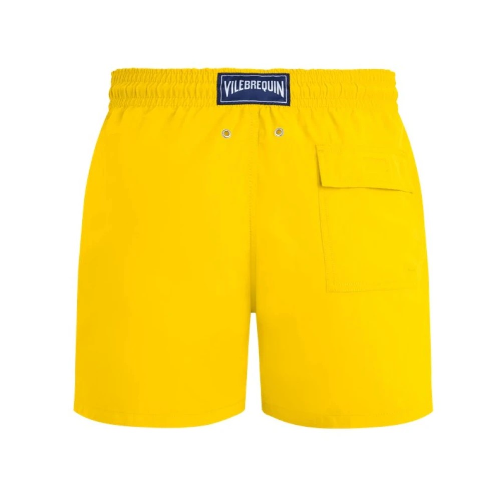 Vilebrequin Men Stretch Short Swim Shorts Solid - Moorise - Yellow - Size XXXL - image 2