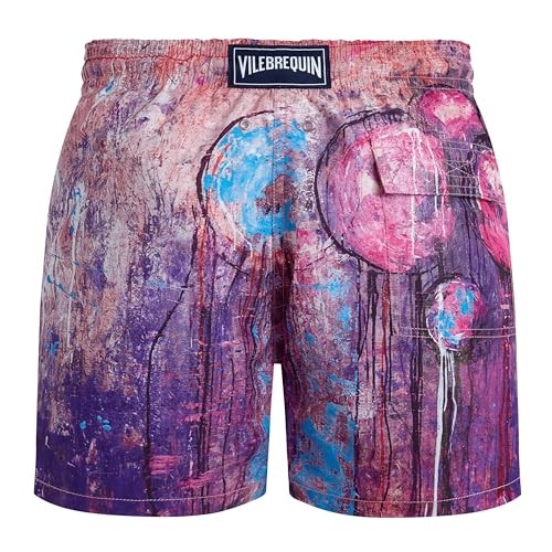 Vilebrequin - Men Swim Shorts Dripping Balloons - Swimwear - Moorea - Purple - Size XL - image 3