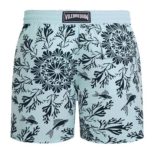 Vilebrequin - Men Swim Shorts Flocked Coral Mandala - Swimwear - Moorea - Blue - Size XXL - image 2