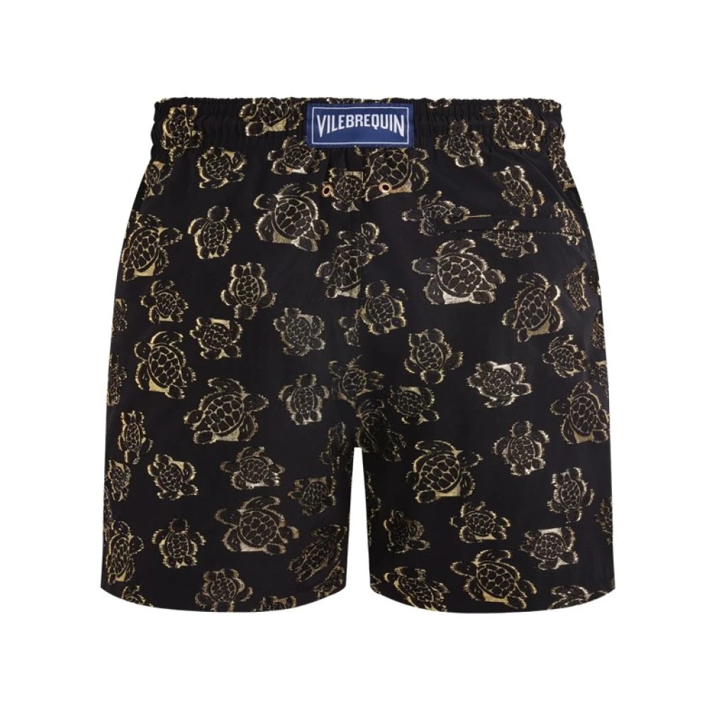 Vilebrequin - Men Swim Shorts Ronde Des Tortues Jacquard - Swimwear - Moopea - Black - Size L - image 2