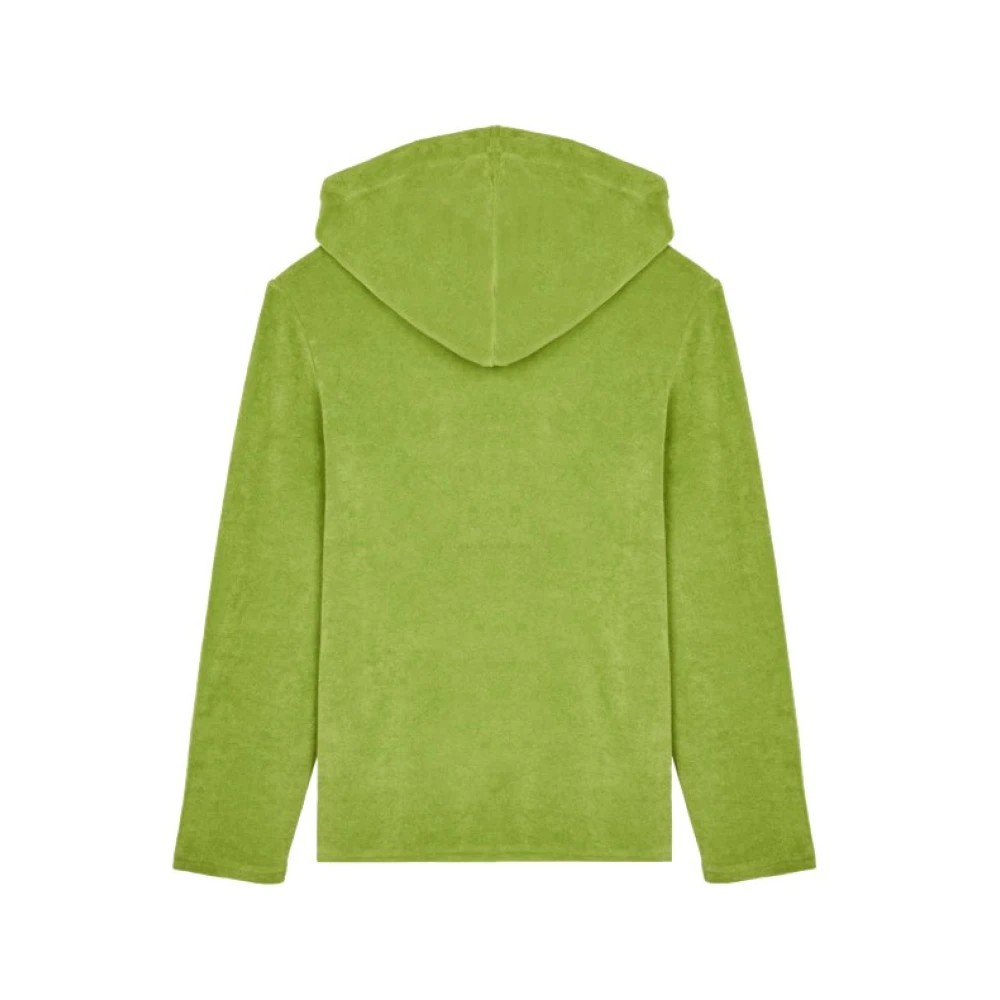 Vilebrequin Men Terry Long-sleeves Hooded T-shirt - Therapy - Green - Size XL - image 2