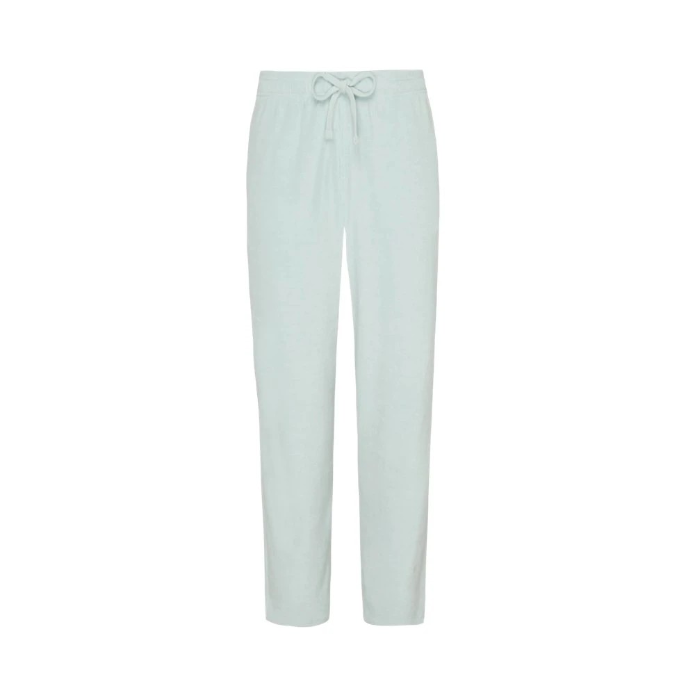 Light blue terry pants by Vilebrequin, featuring a drawstring waist and a relaxed fit, designed for comfort in size XL.