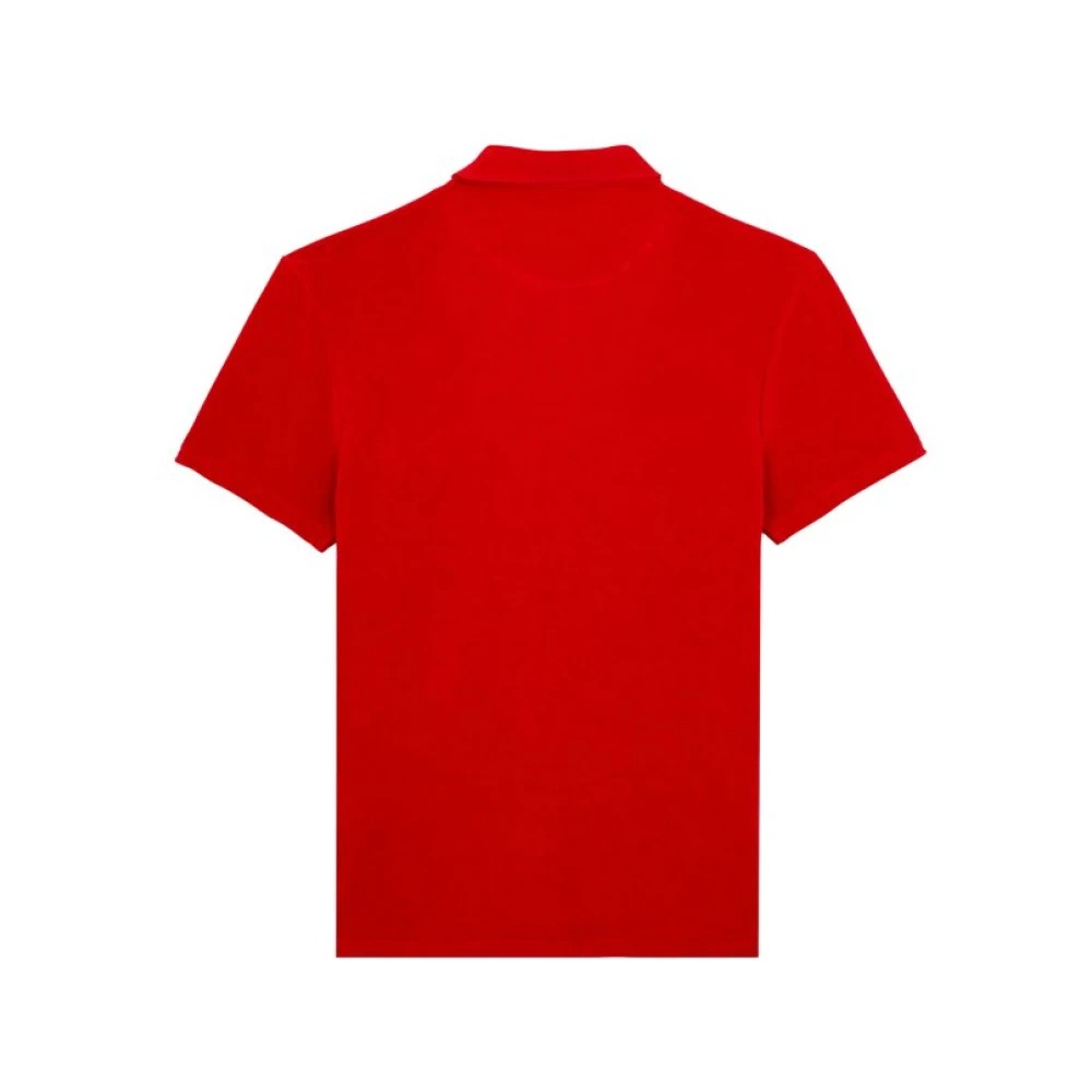 Vilebrequin Men Terry Polo Shirt Solid - Phoenix - Red - Size XL - image 2