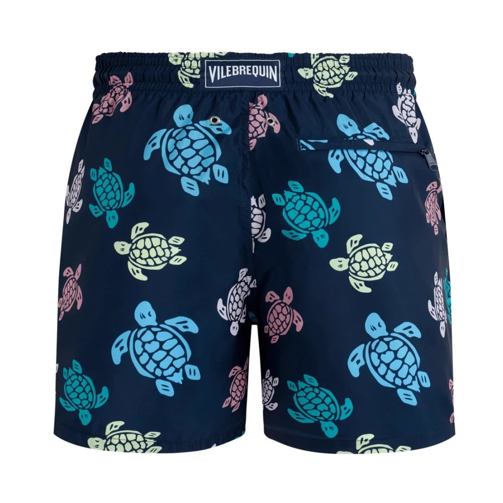 Vilebrequin - Men Ultra-light And Packable Swim Shorts Tortues Multicolores - Swimwear - Mahina - Blue - Size XXXL - image 2