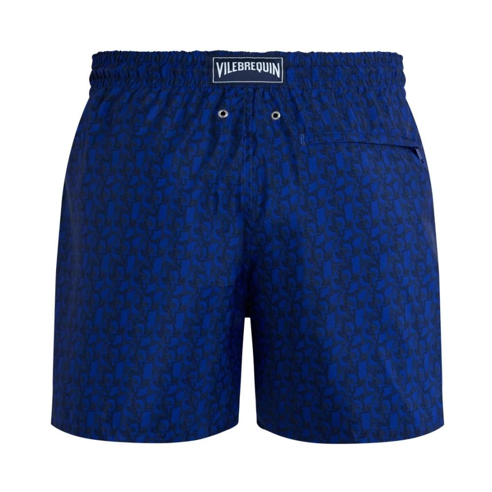 Vilebrequin - Men Ultra-light And Packable Swim Shorts Turtles Net - Swimwear - Mahina - Blue - Size L - image 2