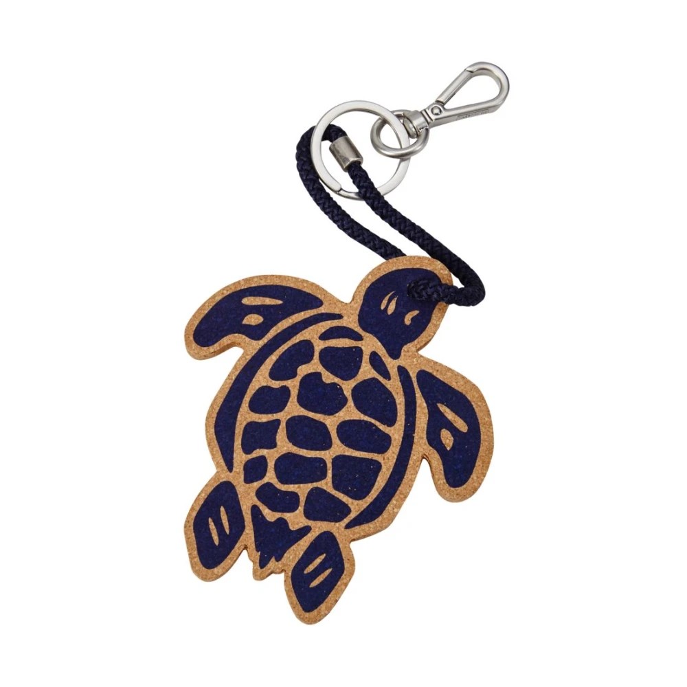 Vilebrequin Turtle Cork Keyring - Polly - Blue - Size OSFA - image 2