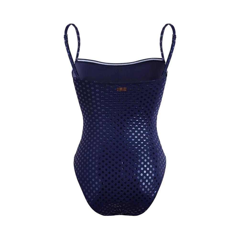 Vilebrequin Women Bustier One-piece Swimsuit Relief Sparkling - Facette - Blue - Size S - image 2