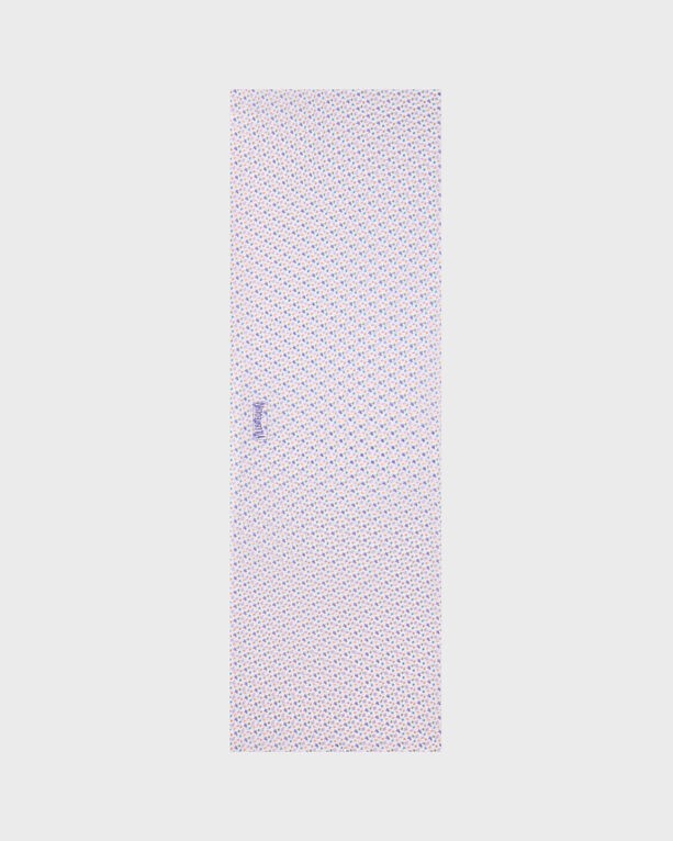 White cotton voile pareo featuring a micro turtle print in pink and blue, designed by Vilebrequin, available in one size fits all.