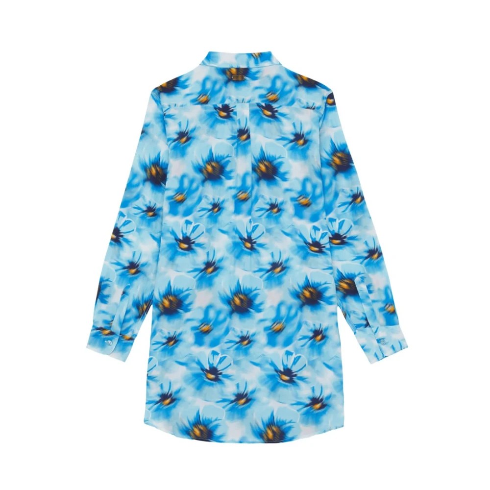 Vilebrequin - Women Cotton Voile Shirt Dress Poppies - Shirt Dress - Fragance - Blue - Size L - image 2