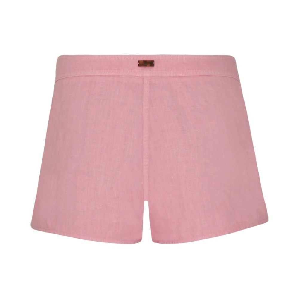 Vilebrequin - Women Linen Bermuda Shorts - Bermuda - Loise - Pink - Size XS - image 2
