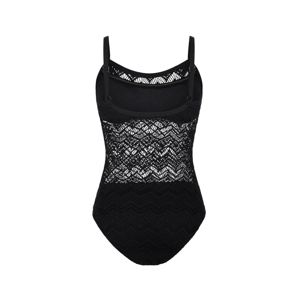 Vilebrequin - Women Mesh One-piece Swimsuit - Swimwear - Lisanne - Black - Size M - image 2