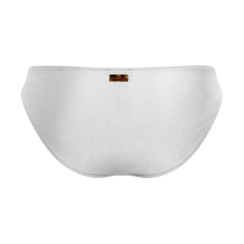 Vilebrequin - Women Mid Rise Shiny Stretch Bikini Bottom Solid - Swimwear - Loon - White - Size S - image 2