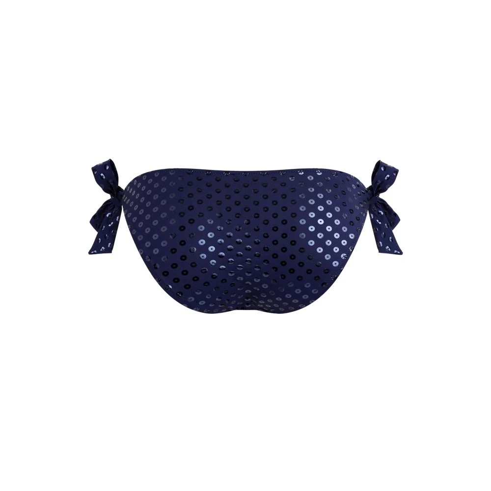 Vilebrequin Women Side Tie Bikini Bottom Relief Sparkling - Flamme - Blue - Size XS - image 2
