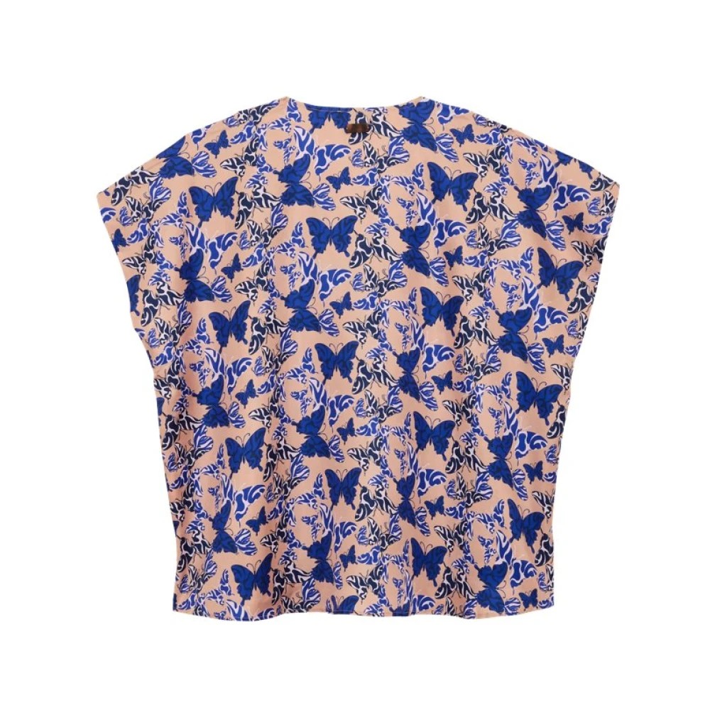 Vilebrequin Women Silk Shirt Disco Disco Butterflly - Fritz - Pink - Size S - image 2