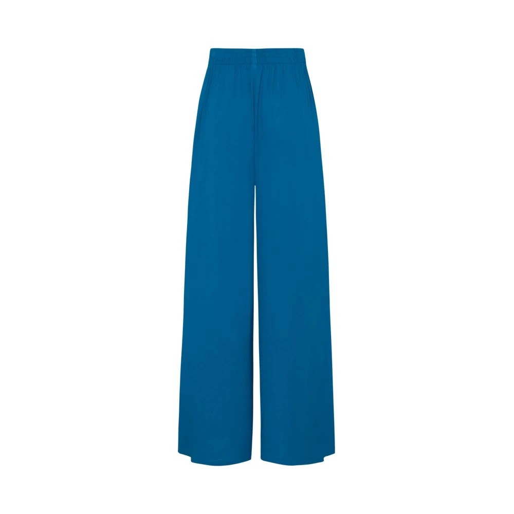 Vilebrequin Women Wide-legs Viscose Pants - Line - Blue - Size XS - image 2