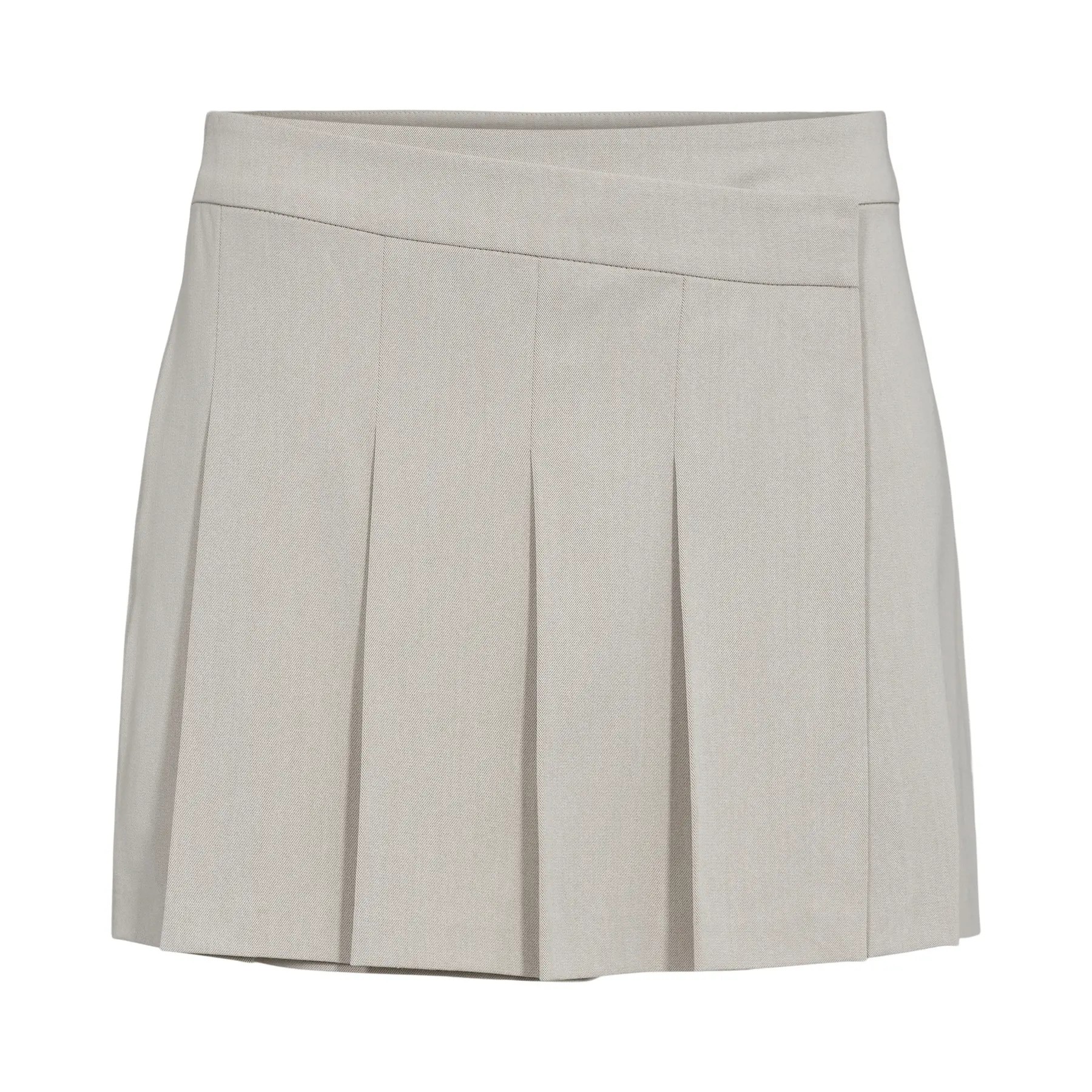 Light beige pleated skirt by Sofie Schnoor, featuring a wrap design and a tailored fit, made from a soft, lightweight fabric suitable for casual or dressy occasions.