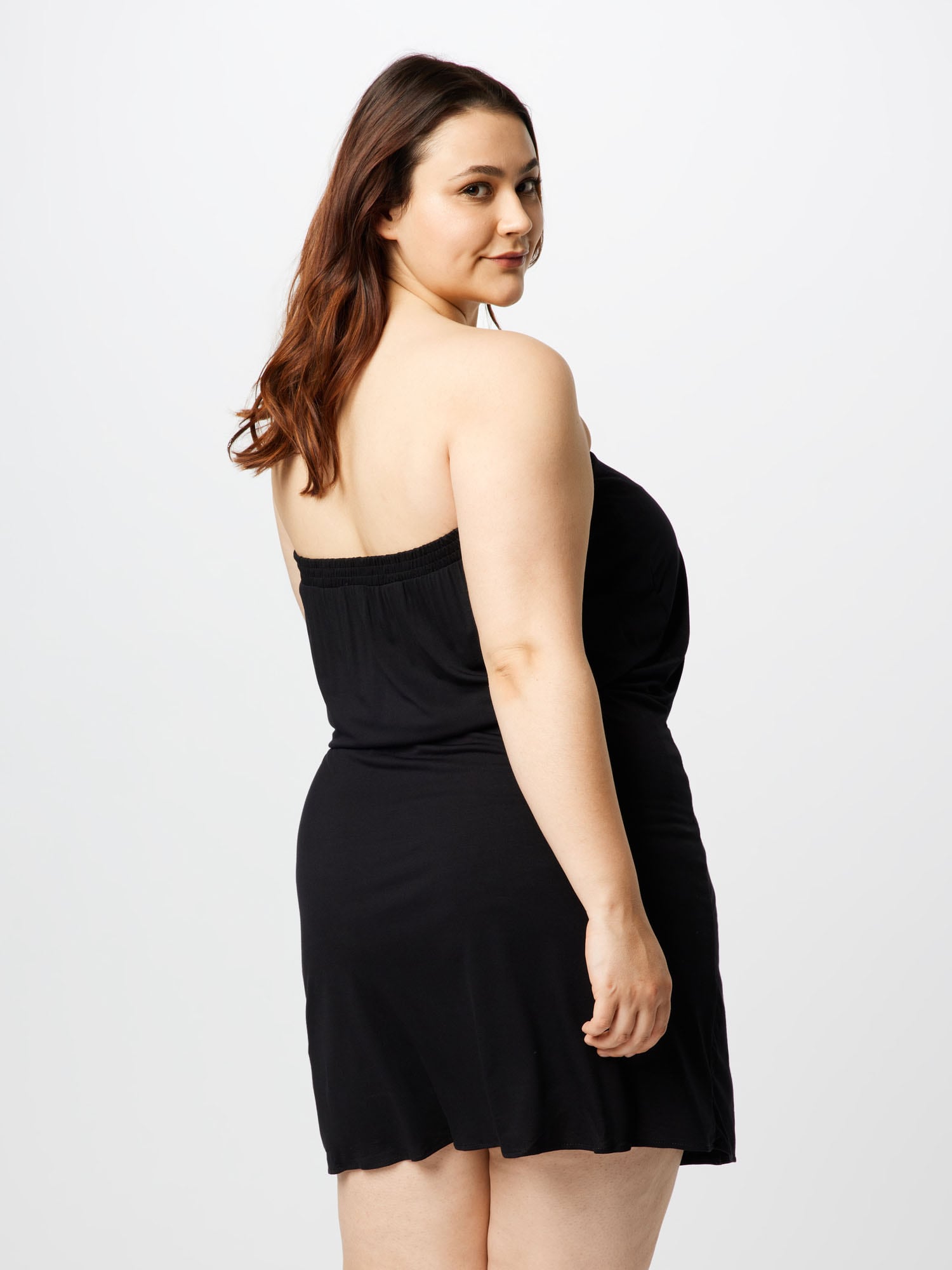 Women's dress Urban Classics viscose short (large sizes) - image 3