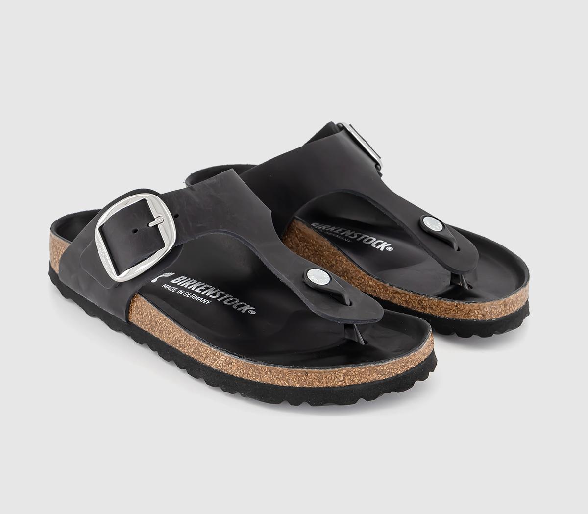 Birkenstock Birkenstock Gizeh Big Buckle Narrow Fit Women - Sandals Birkenstock - Black - 1023337-3.5 - Size: 3.5