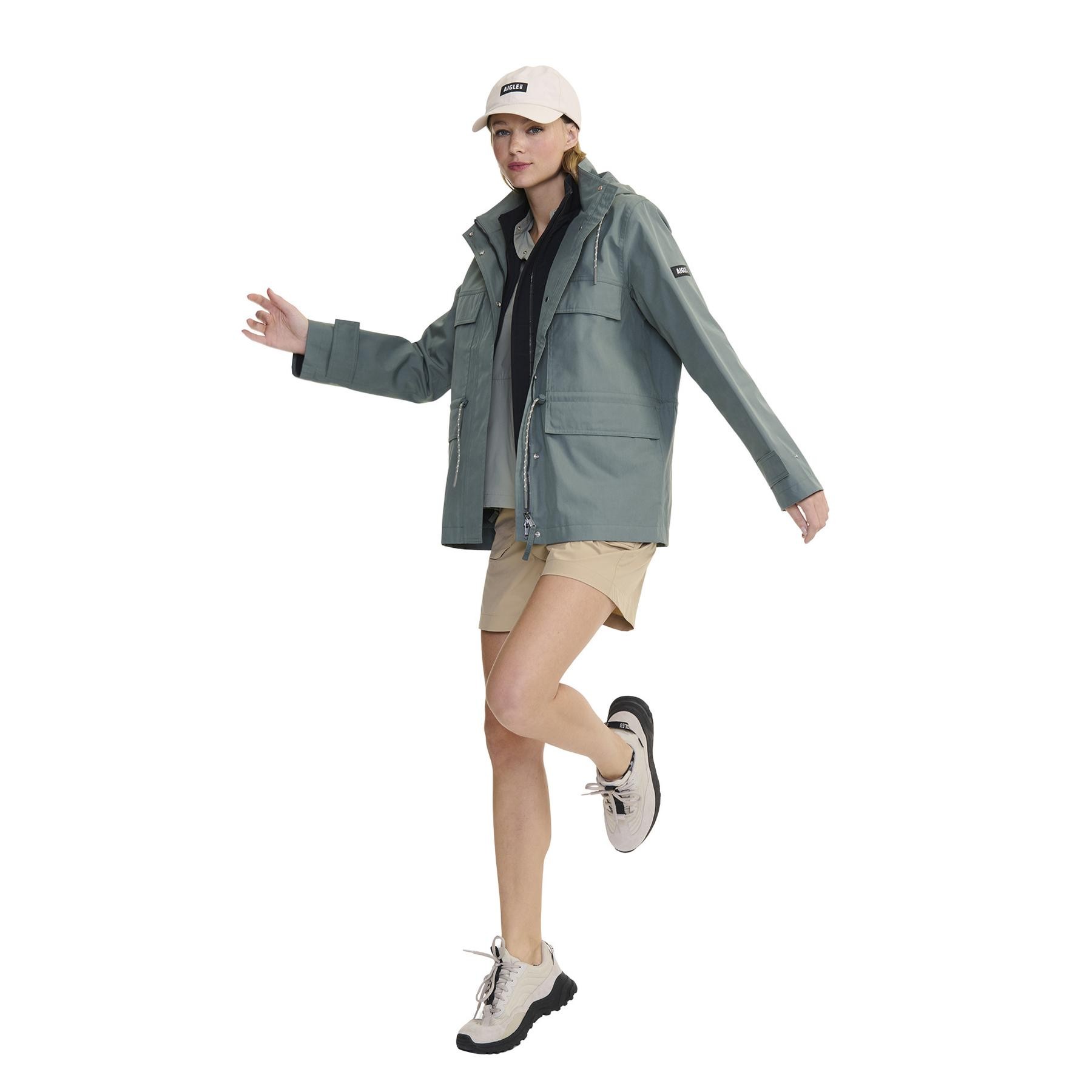Aigle Women's Hooded Waterproof Jacket Aigle MTD