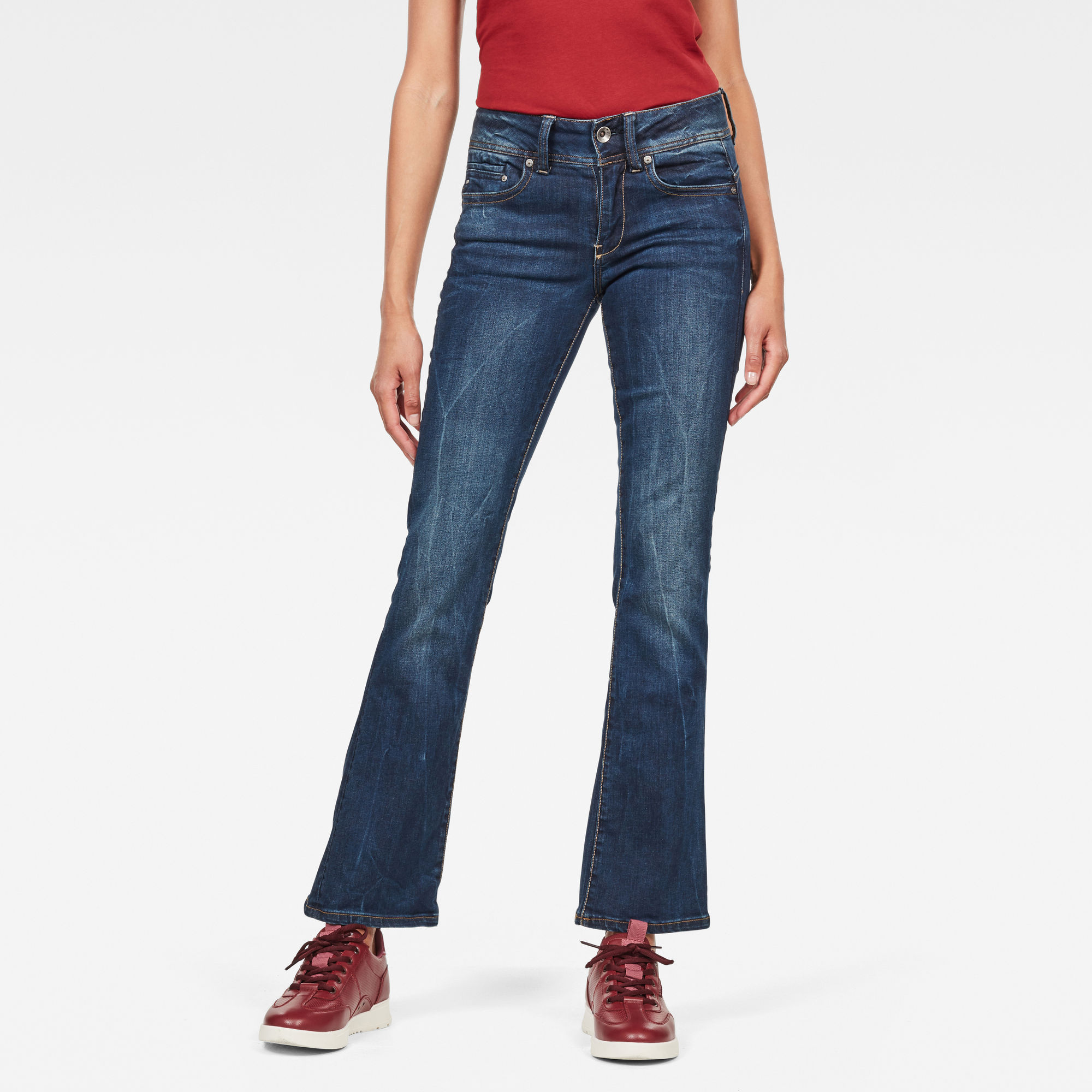 G-Star G-STAR Women Midge Bootcut Jeans Dark Blue Size 31-36