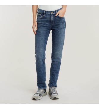 G-Star G-STAR Women Strace Straight Jeans Medium Blue Size 33-30